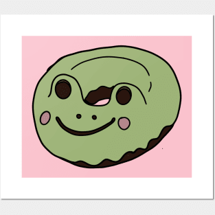 froggy Kawaii Donut Posters and Art